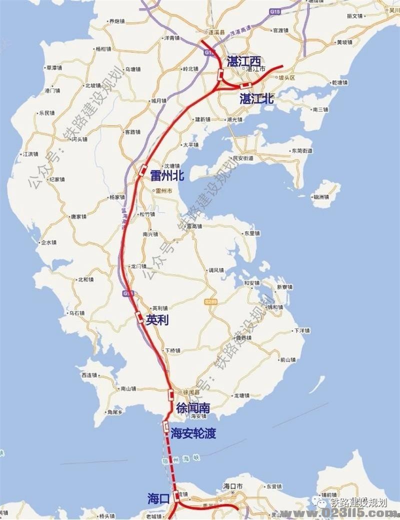 湛海高铁规划示意图